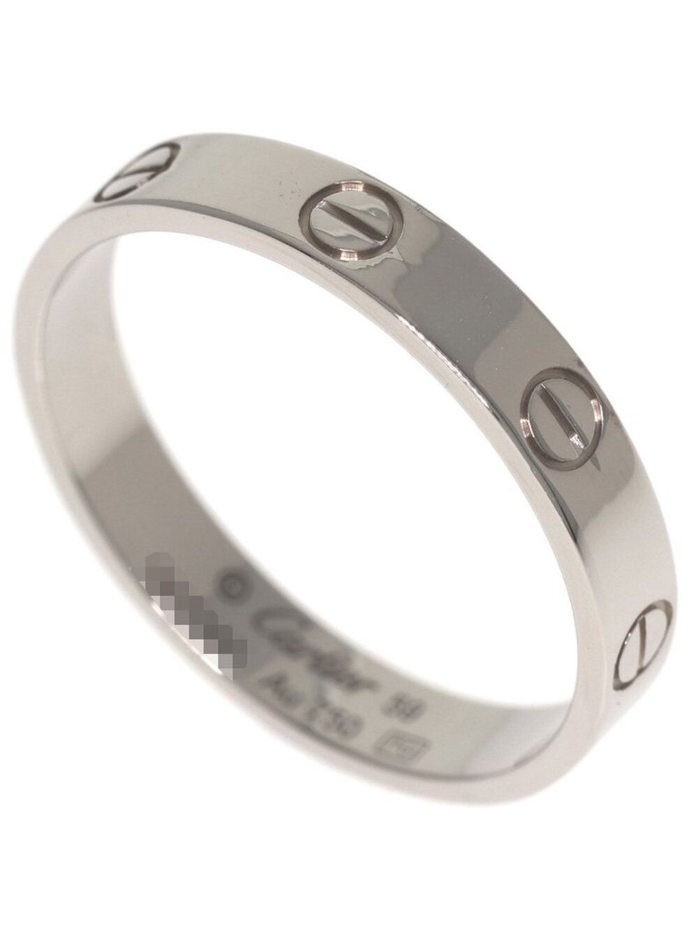 Cartier Mini Love Ring 59 18k White Gold